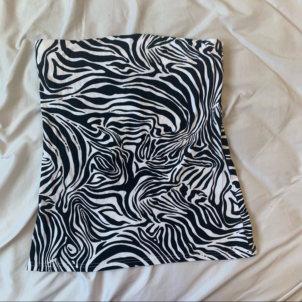 no boundaries zebra print bodycon skirt